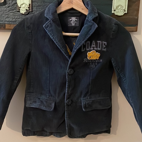 2/$18 L.O.G.G By H&M Grey Corduroy Blazer Size 5/6 - Picture 2 of 15